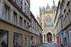 Strasse In Richtung Kathedrale Saint Etienne Metz