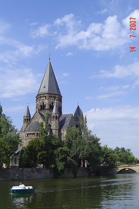 Boat trips on river moselle at metz photo