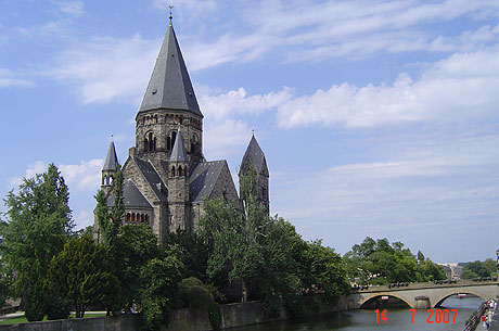 Church st pierre aux nonnains upon moselle photo