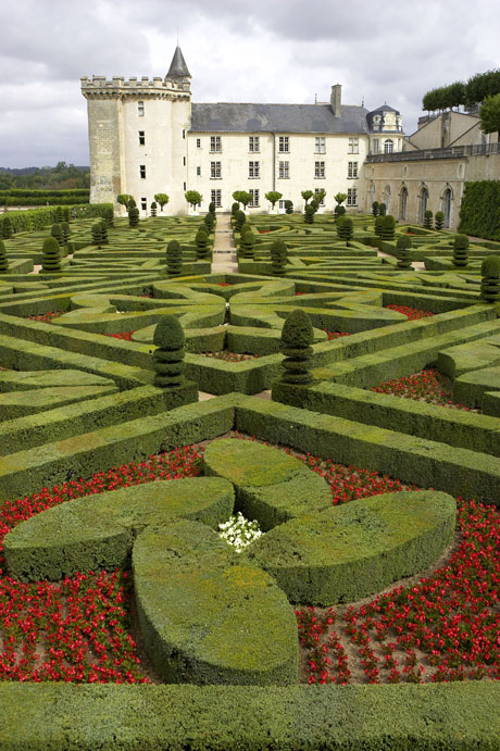 Green gardens at chateau de villandry photo