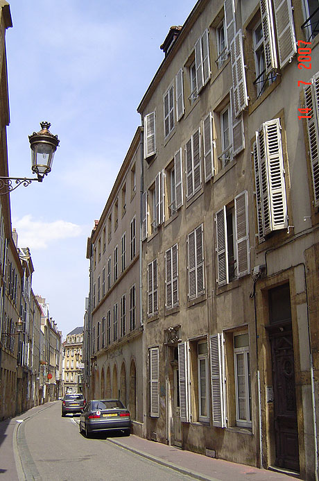 Residences in historical city center metz photo