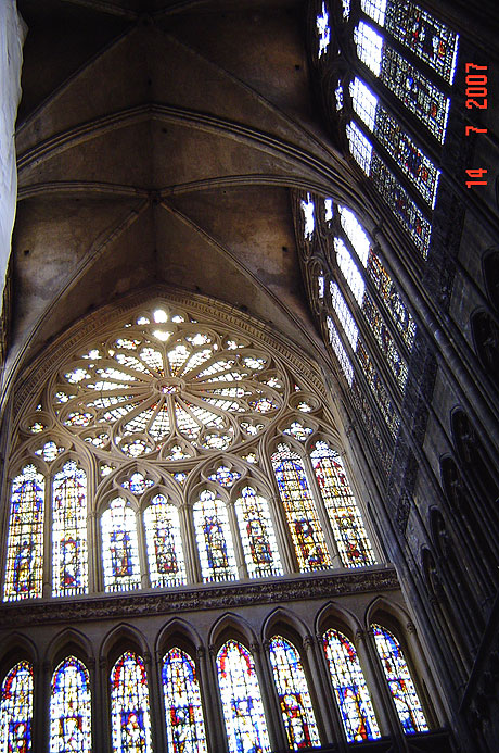 St etienne cathedral interior in place de la republique metz photo